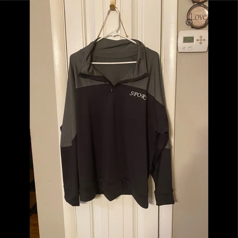 Womens Black sport sweatshirt - Picture 1 of 3